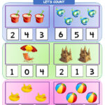 Let S Count Numbers 1 5 At The Beach Worksheet CountingWorksheets