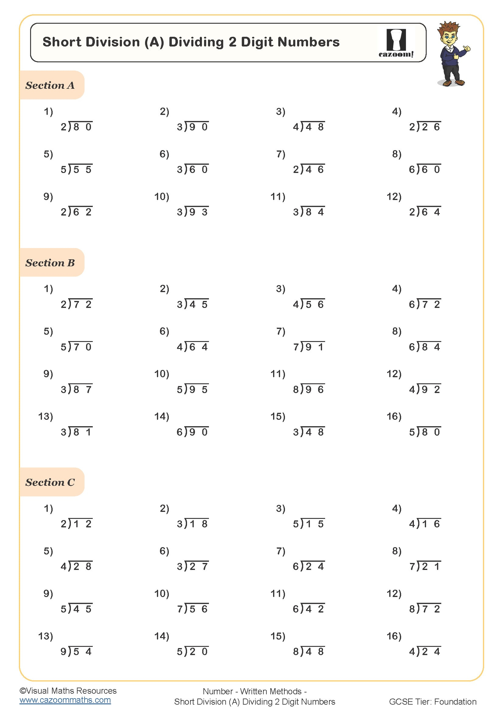 Long Division Worksheets Division With Multi Digit Divisors 