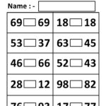 Mark Greater Or Lesser numbers Between 1 To 100 Archives Teaching