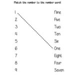 Matching Number Words 1 10 By Glow And Grow TPT