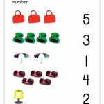 Matching Numbers 1 5 Worksheets