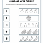 Matching Numbers 1 5 Worksheets Free Printable Number Matchi