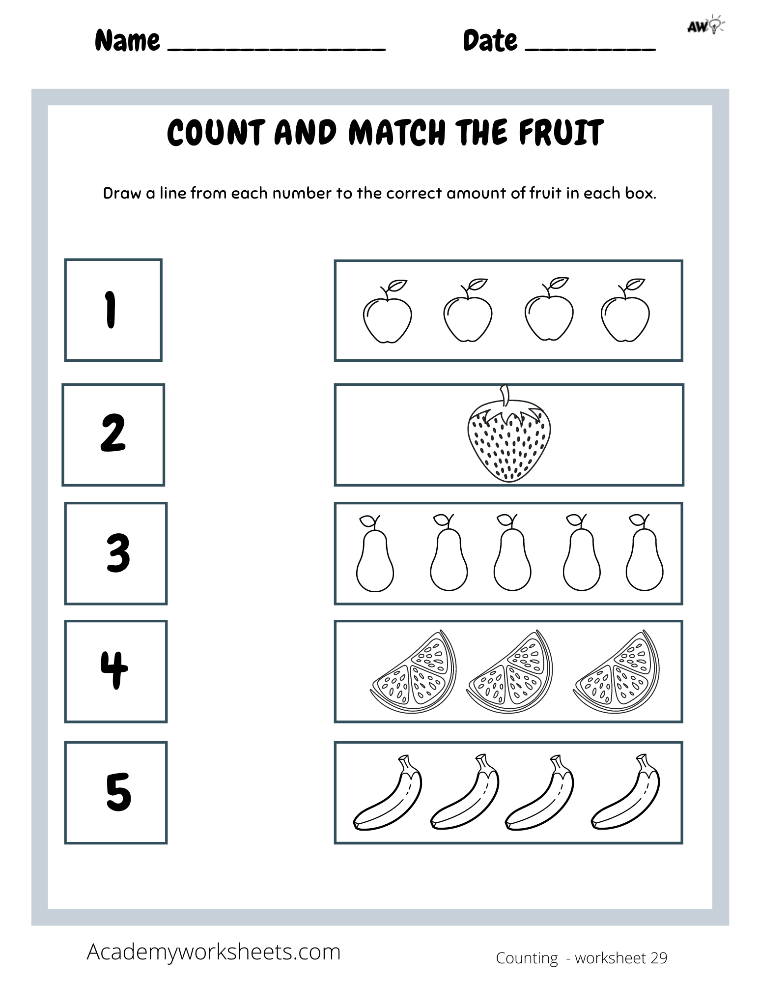Matching Numbers 1 5 Worksheets Free Printable Number Matchi Matching Numbers 1 5 Worksheets Free Printable Number Matchi
