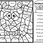 Math Color By Number Multiplication