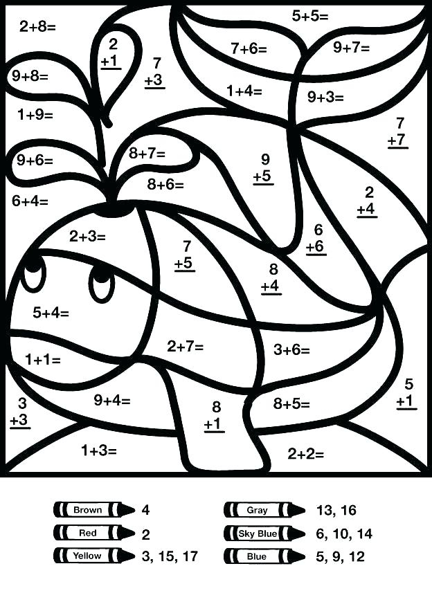 Math Color By Number Worksheets