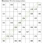 Maths Class 1 Missing Numbers 101 200 WWF
