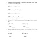 Maths Hcf And Lcm Worksheets