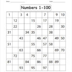 Missing Numbers 1 To 100 Worksheets