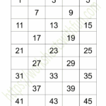 Missing Numbers 1 To 50 Worksheet