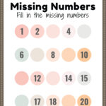 Missing Numbers Worksheet Free Printable Pdf For Kids Free Fact