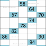 Missing Numbers Worksheet Missing Numerals Free Worksheets For Kids