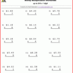 Money Multiplication Worksheets