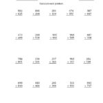 Multi Digit Multiplication Practice Sheets