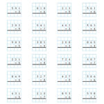 Multiplication By 3 Digits Worksheets