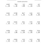 Multiplication Whole Numbers Worksheets Free Printable Worksheet