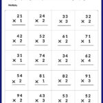 Multiply 2 Digit By 1 Digit Without Regrouping Worksheet