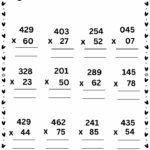 Multiply 2 Digit By 2 Digit Worksheet