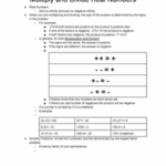 Multiply And Divide Real Numbers If One Of The Factors Is