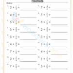 Multiply Fractions By Whole Numbers Worksheet Worksheets Library