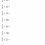 Multiply Fractions Whole Numbers Worksheet examples Answers Videos