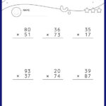 Multiply Two 2 Digit Numbers Vertical Multiplication Math Worksheets