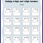 Multiply Two Digit By One Digit Worksheets