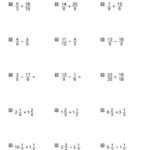 Multiplying And Dividing Fractions Worksheets With Answer Key
