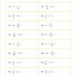 Multiplying And Dividing Rational Numbers Worksheets