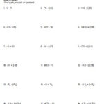 Multiplying And Dividing Rational Numbers Worksheets