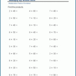Multiplying By Multiples Of 10 Worksheets K5 Learning