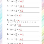 Multiplying Fraction By Whole Number Worksheets