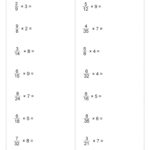 Multiplying Fractions Worksheets With Answer Key