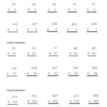 Multiplying Multi Digit Whole Numbers WORKSHEET For Students TpT