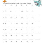 Negative Number Worksheet Ks2
