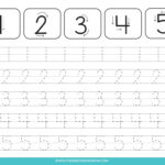 Number 1 5 Tracing Worksheets