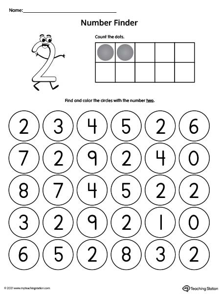 Number Find Worksheets
