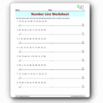 Number Line Worksheets Pdf
