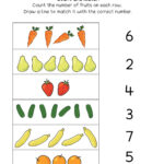 Number Matching Counting And Number Writing Worksheets