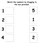 Number Matching Worksheet 1 5