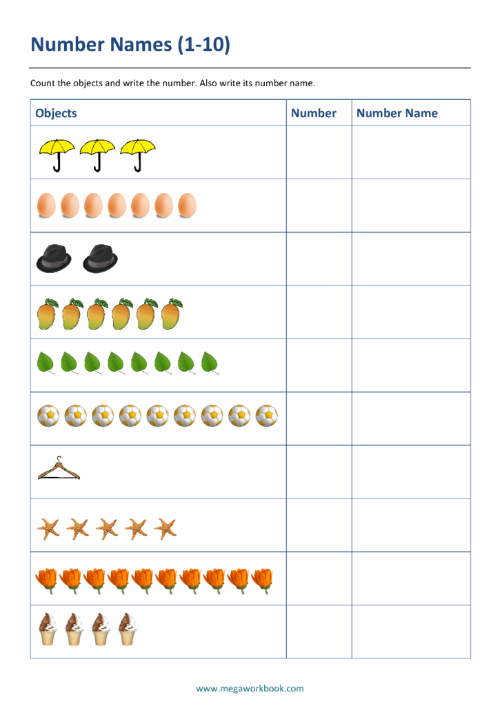 Number Names Worksheets Write Number In Words MegaWorkbook