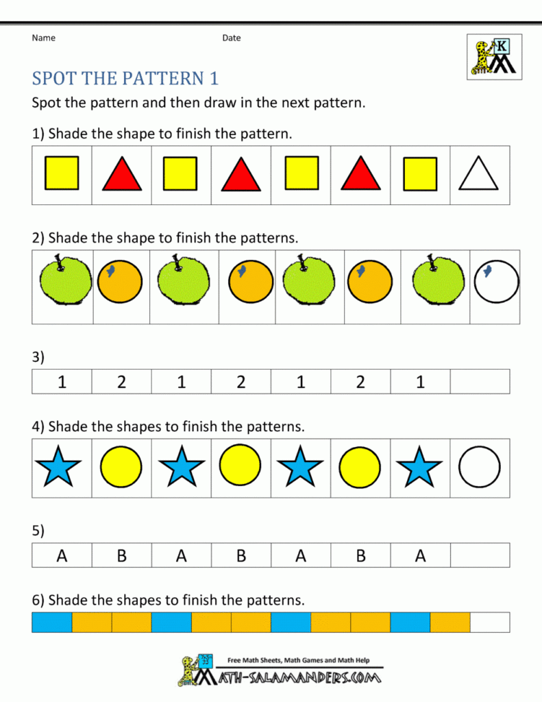 Number Patterns And Sequences Worksheets