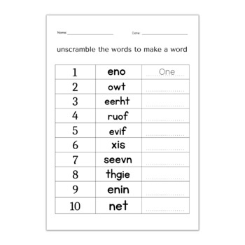 Number Spelling Worksheets 1 To 20 Tracing Number Spelling Activity 