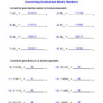 Number Systems Worksheets Decimal And Binary Worksheets Made By