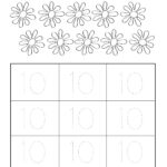 Number Ten Writing Counting And Identification Printable Worksheets
