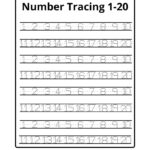 Number Tracing Worksheets 1 20 Pdf