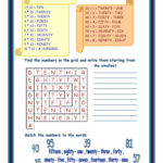 Numbers 1 100 General Gramma English ESL Worksheets Pdf Doc