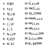 NUMBERS 1 20 English ESL Worksheets Number Words Worksheets