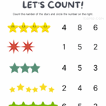 Numbers 1 To 10 Worksheets For Kindergarten