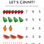 Numbers 1 To 10 Worksheets For Kindergarten