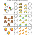 Numbers 1 To 10 Worksheets For Kindergarten